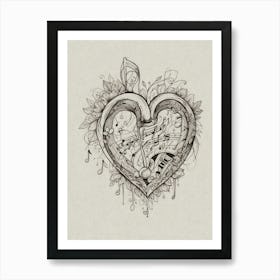 Heart Of Music 9 Art Print