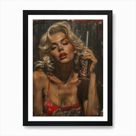 'Coca Cola Girl' Art Print