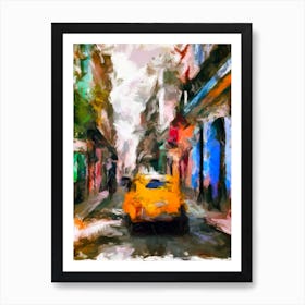 Street In Europe Art Print