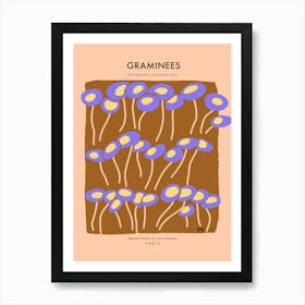 Botanic Collection - Peach Fuzz - Graminées Grasses Art Print Art Print