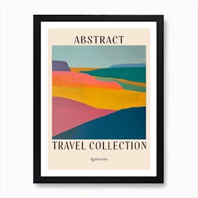 Abstract Travel Collection Poster Afghanistan 2 Art Print