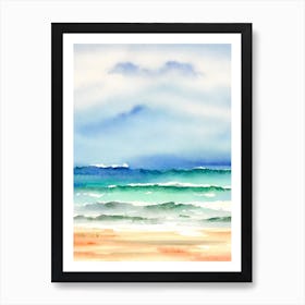 Radisson Beach, Bali, Indonesia Watercolour Art Print