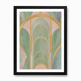 Pastel Abstract Arches Art Print