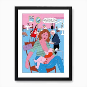 Breastfeeding Art Print