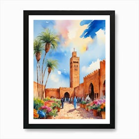 Marrakech, Morocco Art Print