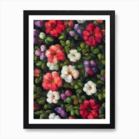 Alstromeria Still Life Oil Painting Flower Art Print