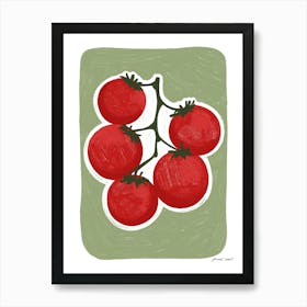 Tomatoes On A Vine Art Print