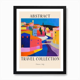 Abstract Travel Collection Poster Florence Italy 1 Art Print
