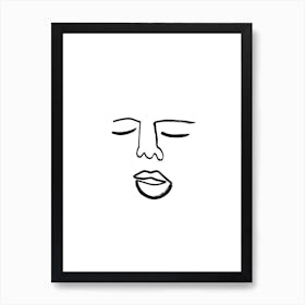 Blind Drawing Art Print