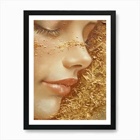 Gold Painting Art Print