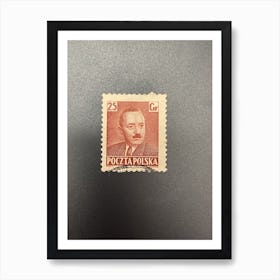 Postage Stamp Of Poland 5 Art Print