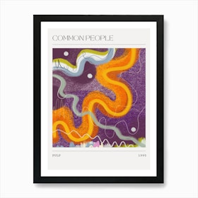 Pulp Common People - Abstract Song Painting - Music Print Art Print
