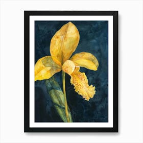 Yellow Orchid 1 Art Print