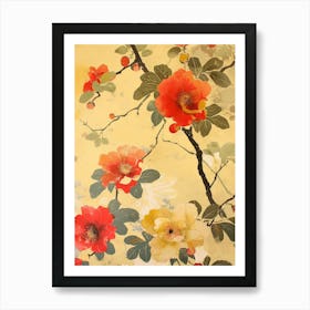 Great Japan  Hokusai Botanical Japanese 16 Art Print