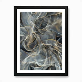 Abstract Smoke Background 4 Art Print