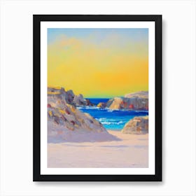 Kleftiko Beach, Milos, Greece Bright Abstract Art Print