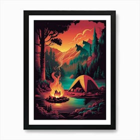 Campfire Art Print