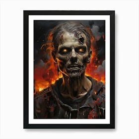 Zombies In The City Art Print