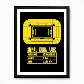 Signal Iduna Park Dortmund Germany Football Art Print