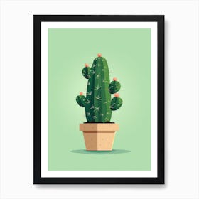 Peyote Cactus Illustration 6 Art Print