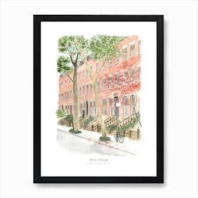 West Village New York City Art Print