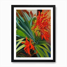 Kangaroo Paw Fern Cézanne Style Art Print