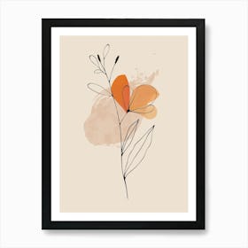 Birmingham Botanical Garden Boho Line Art Art Print