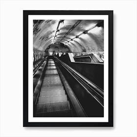 London Subway Underground Stairs // Travel Photography Art Print