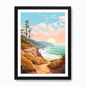 West Coast Trail Canada 2 Hike Illustration Art Print