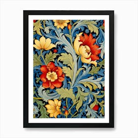 William Morris Floral Wallpaper 4 Art Print