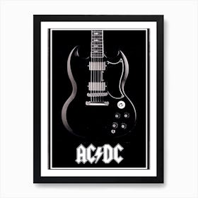 Ac/Dc Guitar Art Print