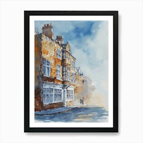 Bexley London Borough   Street Watercolour 2 Art Print