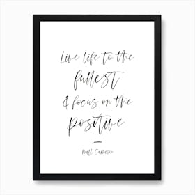 Matt Cameron Quote Art Print