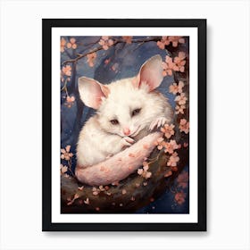 Adorable Chubby Nocturnal Possum 4 Art Print