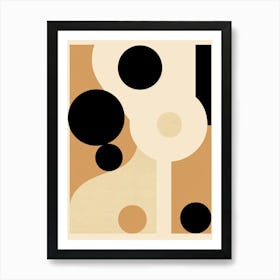 Retro Radiance; Mid Century Geometry Art Print