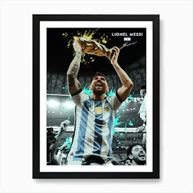 Lionel Messi Argentina 2 Art Print