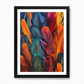 Colorful Feathers 14 Art Print