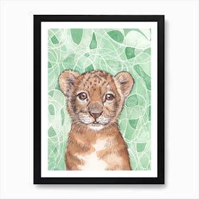 Lion Cub Art Print