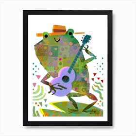 Fingerpicking Frog Art Print