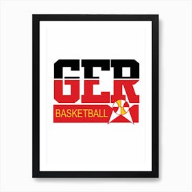 Germany Basketball Art Print