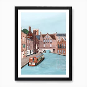 Birmingham Canal United Kingdom Travel Art Print