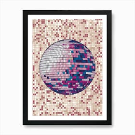 Disco Ball Vector 7 Art Print