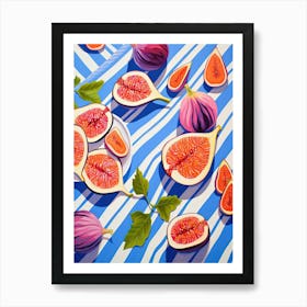 Figs Fruit Summer Illustration 2 Art Print