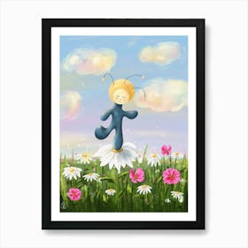 Fool Moon enjoys spring Art Print