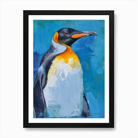 King Penguin Kangaroo Island Penneshaw Colour Block Painting 1 Art Print