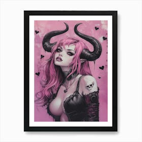 Devil Girl Art Print