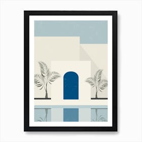 Moroccan Inspired Pool Art Print