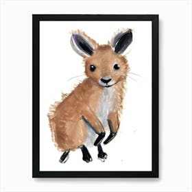 A Joey Watercolour Childrens Drawing 3watercolour Art Print