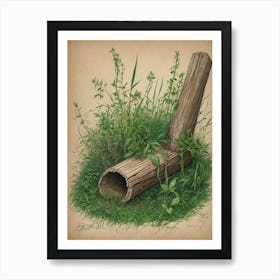 Lincoln Log Art Print