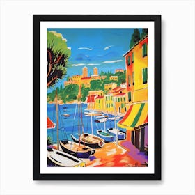 Portofino Italy 6 Travel Poster Vintage Art Print
